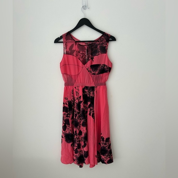 ANTHROPOLOGIE Tracy Reese Dress Women’s Silk Combo Frock Kimono Floral - Picture 1 of 14